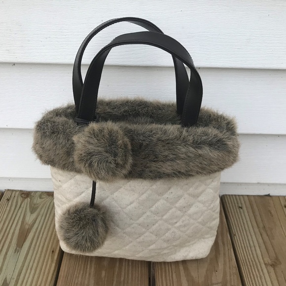 Bath and Body works Handbags - Bath and Body Works Handbag Women's Bag Fur Cream
